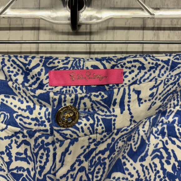 Womens Size 6 Lilly Pulitzer Kelly Skinny Fox Print Pants EUC - Picture 2 of 7